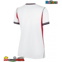 Camisa de Futebol Inglaterra Equipamento Principal Mulheres Mundo 2026 Manga Curta